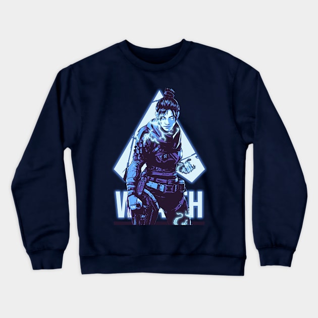 Wraith Apex Legends Limit Color Pop Art Crewneck Sweatshirt by Creativedy Stuff